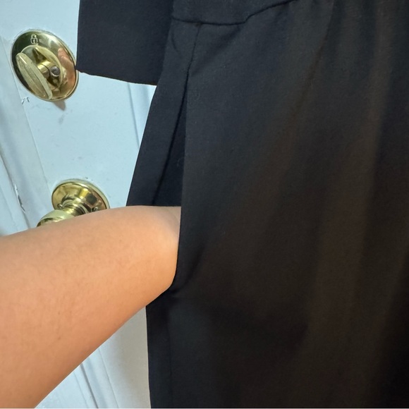 Tuckernuck Royal Shirt Mini Dress Crepe Women Size Large Black - Picture 5 of 7